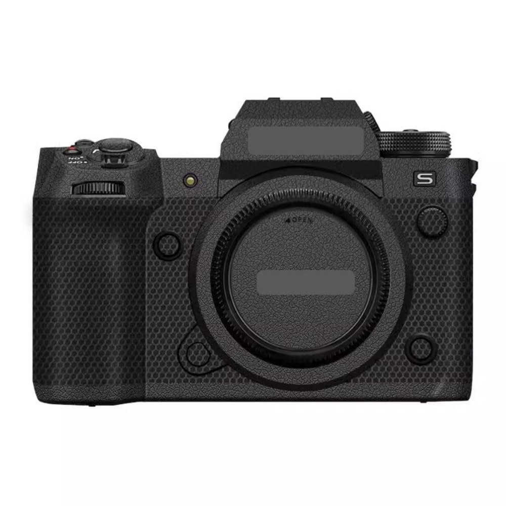 XH2 X-H2 XH2S Camera Body Protective Sticker Protector Coat Decal Skin for FujiFilm X-H2 XH2S Vinyl Wrap Film Mirrorless(Leather Black)