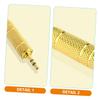 COOLHIYA 4pcs Zinc Alloy Male to Female Audio Adapter Headphone Jack Converter Compatible with Amplifiers Mixers Guitars Home Theater Devices view 2