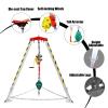 Emergency Rescue Tripod - Foldable Aluminum Alloy Tripod for Confined Spaces, 1800lbs Winch, Retractable Support Legs, Perfect for Sewage Tunnels & Emergency Operations view 2