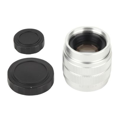 35mm F1 7 C Mount TV Movie Fixed Focus Mirrorless Camera Lens Fixed Focus Micro Single Suitable Closed Circuit Television Video Zoom Lens in Stores Parking Lots and Warehouses (Silver)
