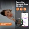 Cooary Smart Rings for Women Men - Fitness Tracker with Body Temperature, Heart Rate, Blood Oxygen, Sleep Monitor, Calories, No Subscription Fee, IP68 Waterproof for iOS & Android (Black #8) view 4