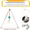 Heavy-Duty Rescue Tripod Kit for Confined Space Lifting, 1200-2000 LB Capacity, Industrial Emergency Response Equipment, Safety Tools for Rescue Operations view 4