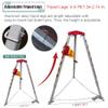 Emergency Rescue Tripod Kit - Adjustable Feet for Confined Space Rescue in Wells, Tunnels & Sewers - Essential Industrial Safety Equipment for Emergency Response & Recovery view 4