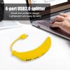 USB Hub Expander - 4 Port Splitter Adapter | High Speed Connection for Type C Devices, Desktop Computer, Tablet, macbooks, Smartphone, External Hard Drive, Printer, Camera, Keyboard, Charging Cable view 2