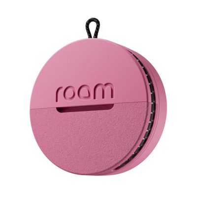 ROAM SMART TRACKER - Bluetooth Tracker & Item Locator for Keys, Luggage, Kid & Pet Gear, (iOS, Android), No App or Subscription, Fast Setup, Waterproof, 1-Pack, Pink