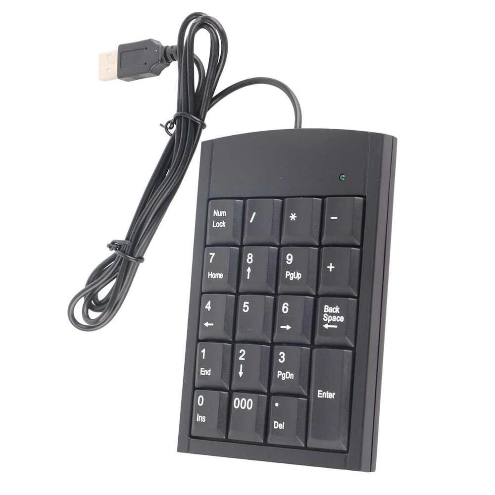 UPALDHOU Number Pad, USB Numeric Keypad 19 Keys Portable Keyboard