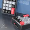 PUSOKEI Mechanical Number Pad, Wired Hot Swappable Numeric Keypad with 12 RGB LED Backlit & 19 Programmable Keys, Linear Red Switch, One Hand Macro Mechanical Numpad for PC (Black) view 2