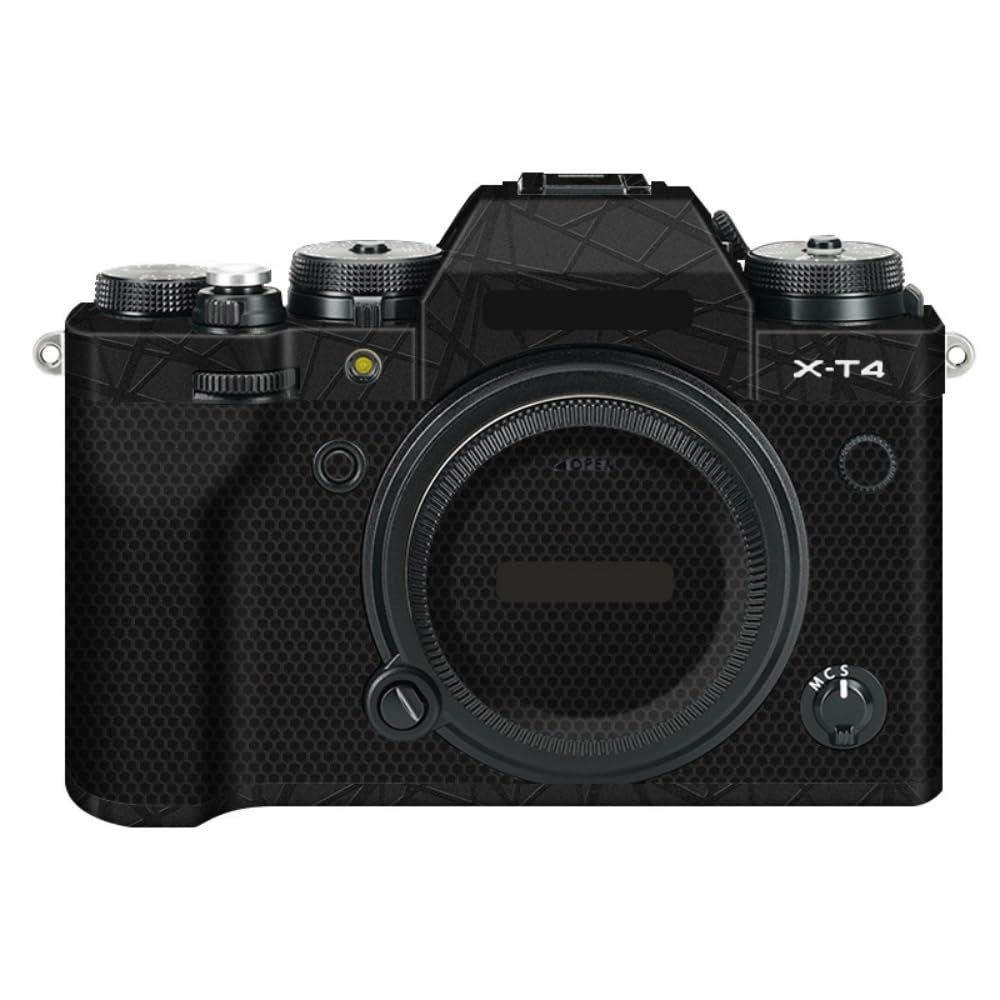 X-T4 Camera Cover Skin Sticker for FujiFilm X-T4 Camera Protector Film Skin Anti-Scratch Protective Decoration XT4(Cross Ultra Black)