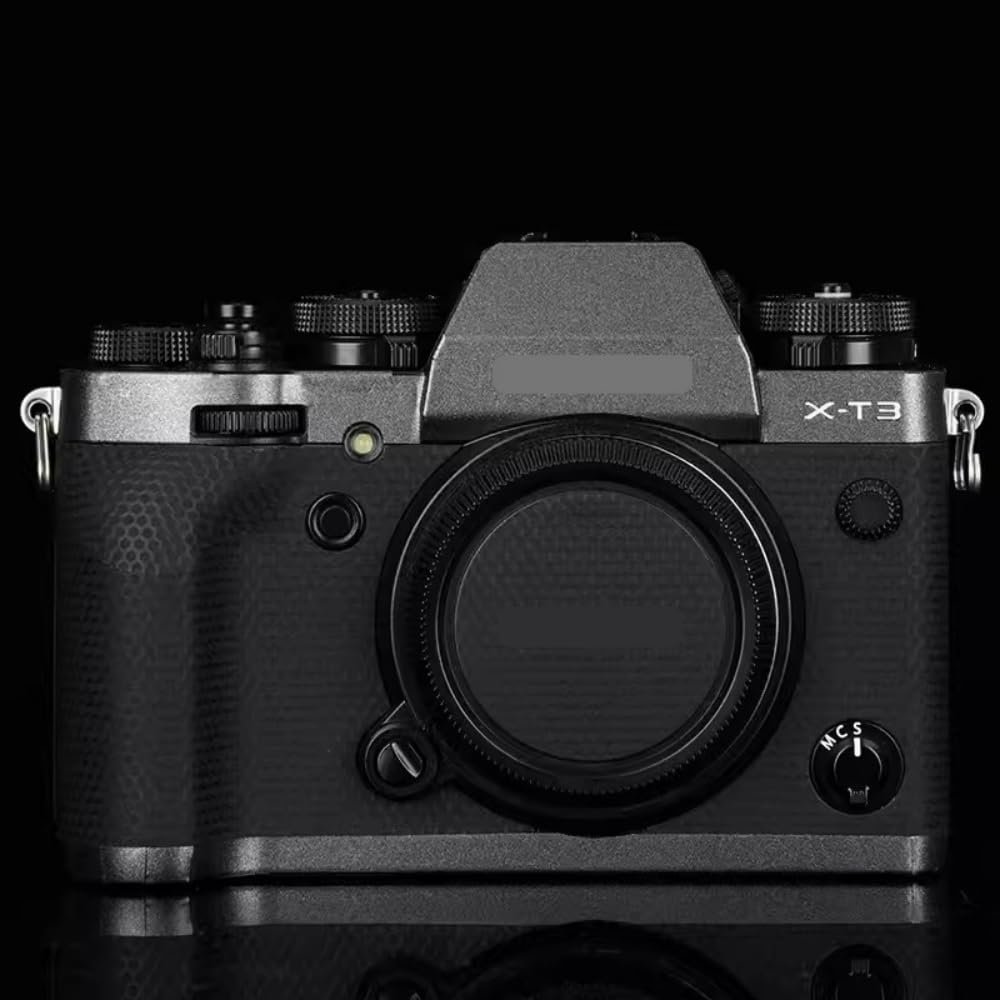 X-T3 Anti-Scratch Camera Cover Skin Sticker for FujiFilm X-T3 Camera Protector Film Skin Decals XT3 (Deep Grey)