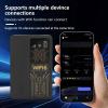 Wisoqu 4G LTE WiFi for Car, Mobile Hotspot with SIM Card Slot, WiFi6, 2.4GHz, 300Mbps, Up to 10 Devices, 10000mAh, for Europe Region, Travel, Home (Black) view 4