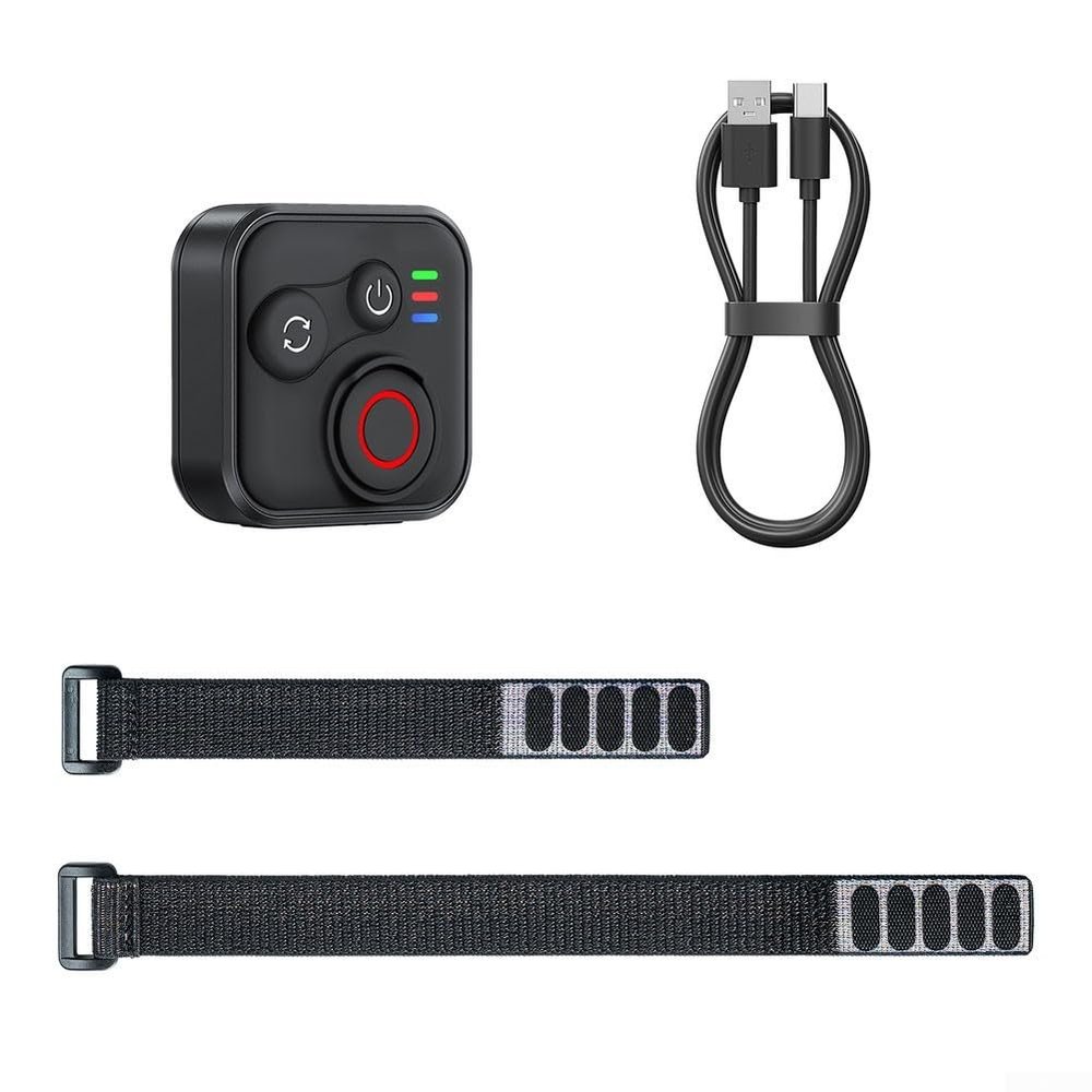 Wireless Remote Control For Insta360, X5/X4/X3/Go 3S/ACE Pro 2/ONE X2 And Hero Series Action Cameras 50M Range Quick Charging For Photography And Videography