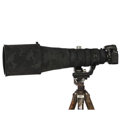 CHASING BIRDS Lens Camouflage Waterproof Coat for Sigma 500mm F4 DG OS HSM Sports Rainproof Lens Protective Cover Version III (Shadow Black, with 2.0X TC (TC-2001))