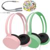 2 Pack Kids Headphones with Music Sharing Splitter & Fun Stickers, Wired Over-Ear Headphones for School, Tablet & iPad, 3.5mm Plug, Adjustable Headband, Soft Earpads, Durable 4ft Tangle-Free Cord view 1