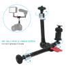 11" Articulating Friction Arm with Clamp, Camera Arm, Camera Accessory with 360 Head and Cold Shoe Mount, for SLR Cameras Microphone and More, Load 10KG view 3