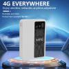 Wisoqu 4G LTE WiFi for Car, Mobile Hotspot with SIM Card Slot, WiFi6, 2.4GHz, 300Mbps, Up to 10 Devices, 10000mAh, for Europe Region, Travel, Home (White) view 2