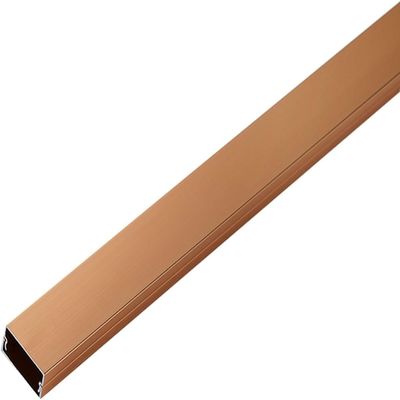 Square Luminum Alloy Trunking, Self Adhesive Cable Raceway Hider/Floor Cable Management(Gold2 1 m 30x15 mm)