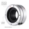 10~16mm Close up Extension Tube Set Multi Functional Metal Electronic Adapter Ring 10mm + 16mm Autofocus Adjustable Aperture Macro Extension Tube Set for Macro Photography Red view 3