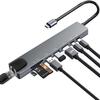 USB C Hub Ethernet HDMI Adapter, 8 in 1 Docking Station with 4K HDMI, RJ45 view 2