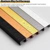 Aluminum Alloy Cable Floor Strip Cord Protector,Self-Adhesive Cable Management Raceway(Gold 2,150x2x0.7 cm) view 4
