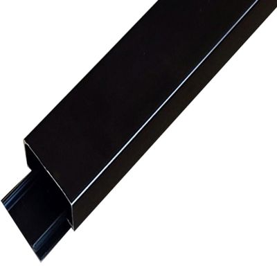 Aluminum Alloy Cable Floor Strip Cord Protector,Self-Adhesive Cable Management Raceway(Black,150x2x0.7 cm)