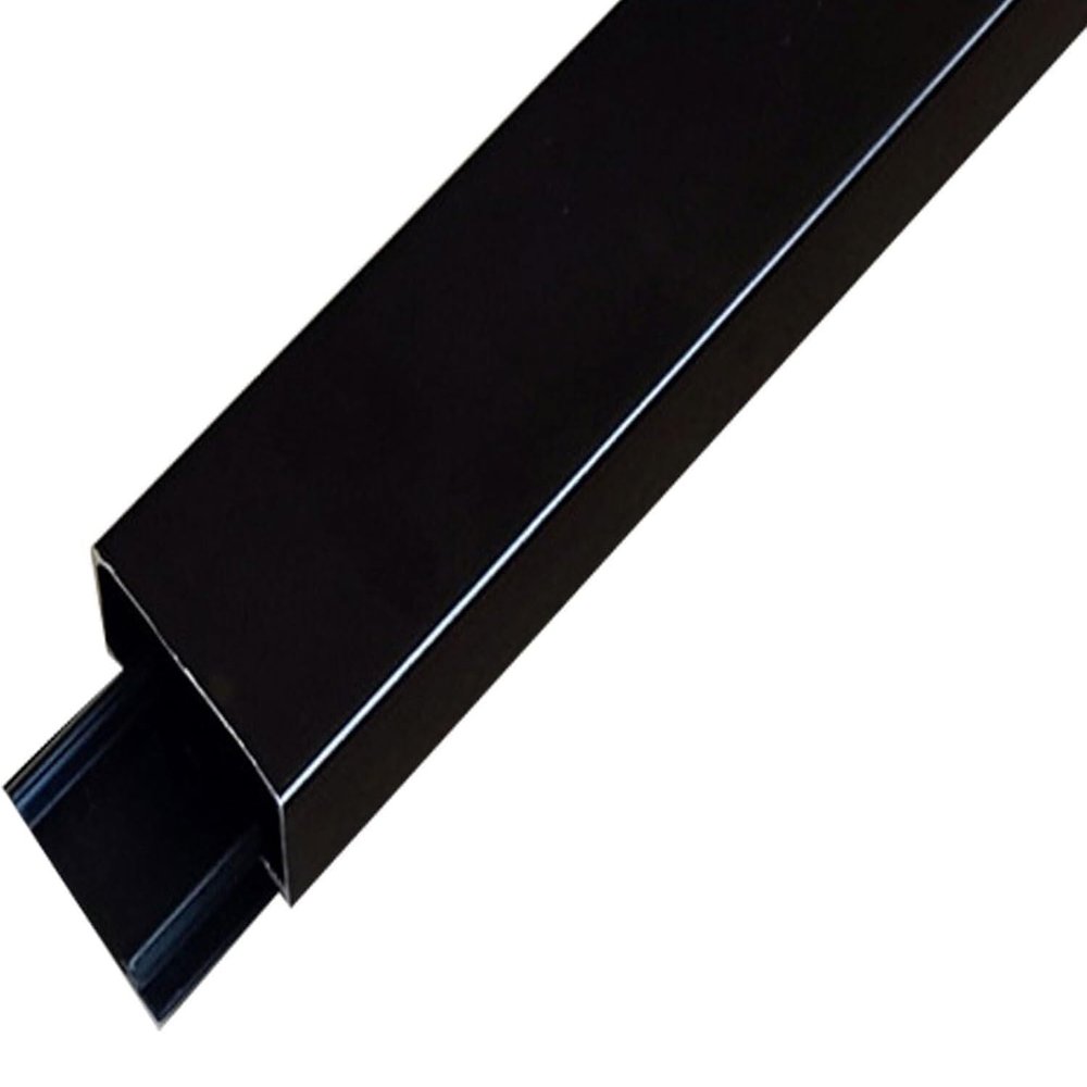 Aluminum Alloy Cable Floor Strip Cord Protector,Self-Adhesive Cable Management Raceway(Black,150x2x0.7 cm)