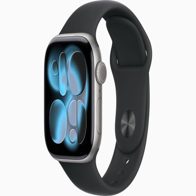 Apple Watch Series 11 [GPS + Cellular, 42mm] Space Gray Aluminum Case with Black Sport Band, M/L (Renewed)