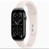 Apple Watch Series 11 [GPS + Cellular, 46mm] Slate Titanium Case with Starlight Sport Band, S/M (Renewed) view 1