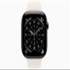 Apple Watch Series 11 [GPS + Cellular, 46mm] Slate Titanium Case with Starlight Sport Band, S/M (Renewed) view 2