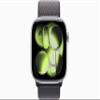Apple Watch Series 11 [GPS + Cellular, 46mm] Silver Aluminum Case with Dark Gray Sport Loop Band, One Size (Renewed) view 2