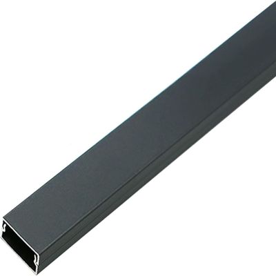 Square Luminum Alloy Trunking, Self Adhesive Cable Raceway Hider/Floor Cable Management(Grey1 1 m 40x20 mm)