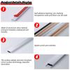 Square Luminum Alloy Trunking, Self Adhesive Cable Raceway Hider/Floor Cable Management(Grey1 1 m 40x20 mm) view 4