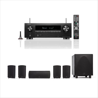Definitive Technology ProCinema 6D 5.1 Channel Home Theater System with Denon AVR-X1700H AV Receiver Bundle