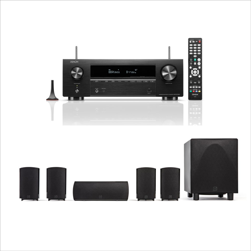 Definitive Technology ProCinema 6D 5.1 Channel Home Theater System with Denon AVR-X1700H AV Receiver Bundle