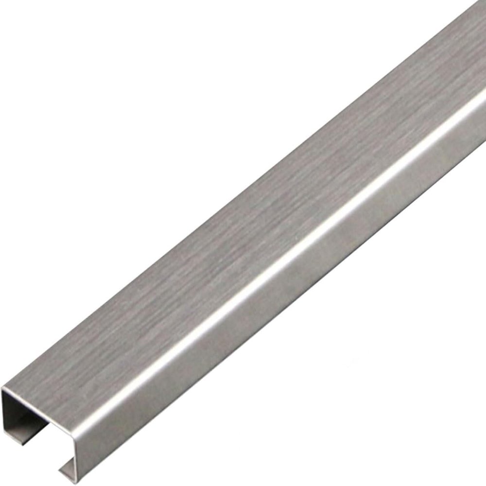 Cord Hider,Self-Adhesive Stainless Steel Management Raceway of Cables, Corner Cord Cover(Silver,1m (20x10 mm))
