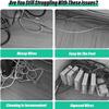 Cord Hider,Self-Adhesive Stainless Steel Management Raceway of Cables, Corner Cord Cover(Silver,1m (20x10 mm)) view 2