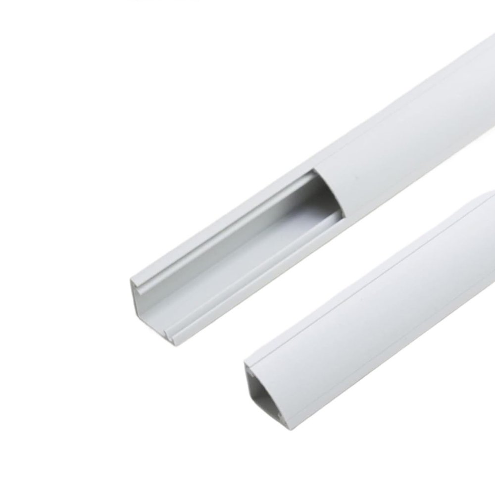 Cord Hider,PVC Corner Wire Channel,Cable Raceway Cord Cover with Self-Adhesive Backing(Large)