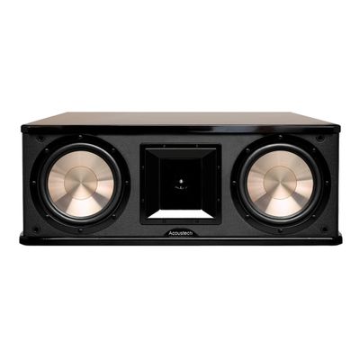 Acoustech BIC America PL-28II 225W 2-Way Slim 8 Center Channel Speaker with Horn Tweeter & Wall Mount - Black