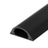 Cord Hider,PVC Cable Raceway Cover,Wall Mount Cable Concealer Management Self Adhesive(Black,No.3) view 1
