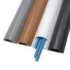 Cord Hider,PVC Cable Raceway Cover,Wall Mount Cable Concealer Management Self Adhesive(Black,No.3) view 2