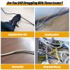Aluminum Alloy Cable Floor Strip Cord Protector,Self-Adhesive Cable Management Raceway(Silver,150x3.5x1.2 cm) view 2