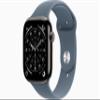 Apple Watch Series 11 [GPS + Cellular, 46mm] Slate Titanium Case with Anchor Blue Sport Band, M/L (Renewed) view 1