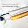 Cord Hider,Stainless Steel Overfloor Cord Protector, Self Adhesive Cable Raceway(Gold,No.3) view 2