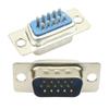 5pcs HD D-SUB 15 26 44 50 62 Pin Male Female Solder Type Connector Mount Serial Port Adapter 3 Rows DB15 DB26 DB44 DB50 DB62(15P Male Blue) view 3