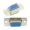 5pcs HD D-SUB 15 26 44 50 62 Pin Male Female Solder Type Connector Mount Serial Port Adapter 3 Rows DB15 DB26 DB44 DB50 DB62(15P Male Blue) view 4