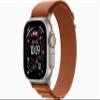 Apple Watch Ultra 3 [GPS + Cellular, 49mm] Natural Titanium Case with Terra Cotta Alpine Loop, Medium (Renewed) view 1