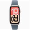 Apple Watch SE 3 [GPS + Cellular, 44mm] Starlight Aluminum Case with Anchor Blue Sport Band, M/L (Renewed) view 2