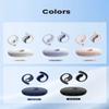 Wireless Open Ear Bluetooth Headphones, Black, Outside Ear Hanging Design with Charging Base, Over-Ear Style Earbuds Air Conduction Sound Open Wearing Ear-Hook TWS Earbuds (White/Silver) view 2