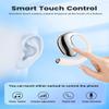 Wireless Open Ear Bluetooth Headphones, Black, Outside Ear Hanging Design with Charging Base, Over-Ear Style Earbuds Air Conduction Sound Open Wearing Ear-Hook TWS Earbuds (White/Silver) view 3