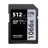 Air Shark Professional SDXC Memory Card, 512GB, V30 Class 10, 170MB/s Transfer Speed view 1