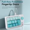 GOWENIC Mechanical Number Pad, 12 Programmable Buttons, 12 RGB LED Backlights, Anti Key Conflict dDesign, Customizable Hot Swap Buttons (Green) view 2